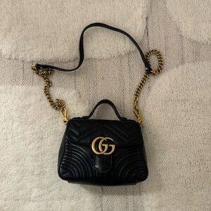 Gucci GG Marmont Mini Top Handle Bag